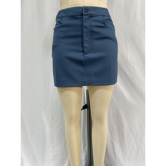 Loulou Studio 'Hornby' Blue Wool Skirt XS - Picture 2 of 5